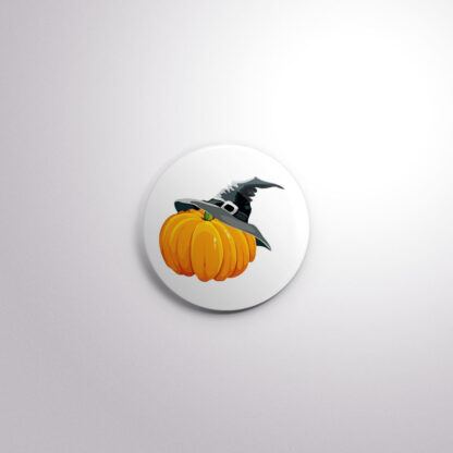 H21 Interchangeable Badge Button Pumpkin Witch Hat