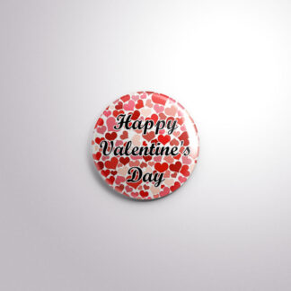 H28 Interchangeable Badge Button Happy Valentines Day