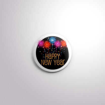 H33 Interchangeable Badge Button Multi New Year
