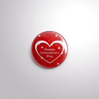 H35 Interchangeable Badge Button Heart Valentines