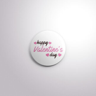 H36 Interchangeable Badge Button Pink Valentines