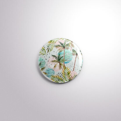 SUM3 Interchangeable Badge Button Palm Trees