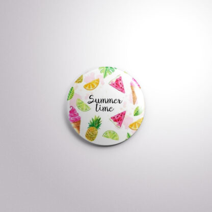 SUM5 Interchangeable Badge Button Summer Time