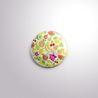 SUM6 Interchangeable Badge Button Fruits