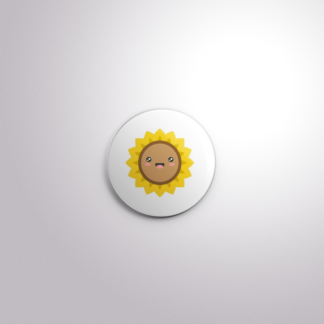 C151 Interchangeable Badge Button Happy Sunflower