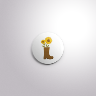 C152 Interchangeable Badge Button Sunflower Boot