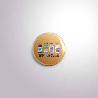 C197 Interchangeable Badge Button Sedation Squad