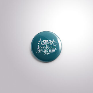 C196 Interchangeable Badge Button CNA Heartbeat