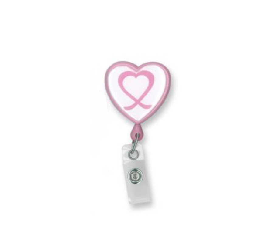 Heart Shaped Badge Reels – Exchangeables Badge Reels