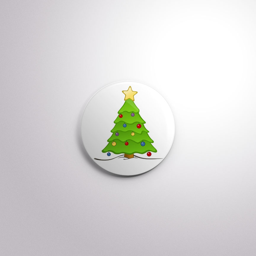 Buy Happy Christmas Tree Badge Holder With Retractable Reel, Christmas Tree  Badge, Tree With Star, Tree Feltie, Tree Felt Badge Online in India 
