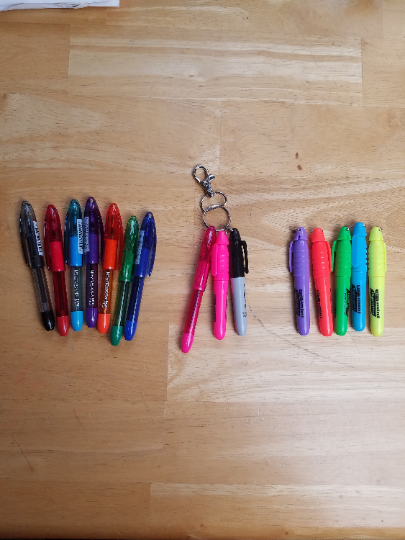 Mini Highlighter & Mini Sharpie & Mini Pen for Badge Reels, Nursing  Keychain Clip – Exchangeables Badge Reels